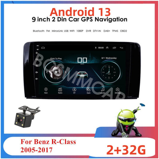Video Player WiFi For Carplay W/Cam Fit for Mercedes for Benz R-Class W251 2005-2017