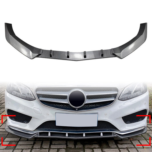 Front Bumper Lip Spoiler Kit Fit for Mercedes-Benz E Class W212 E200 E220 2013-15 14