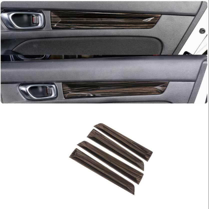 for Honda for Civic LX 2022-2023 Gloss Wood Grain Inner Door Panel Strip Cover Trim