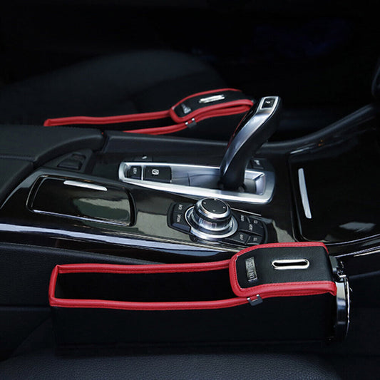 Car Passenger for Seat Multifunction Leather Catcher Box Cup Coil Pocket Storage gk