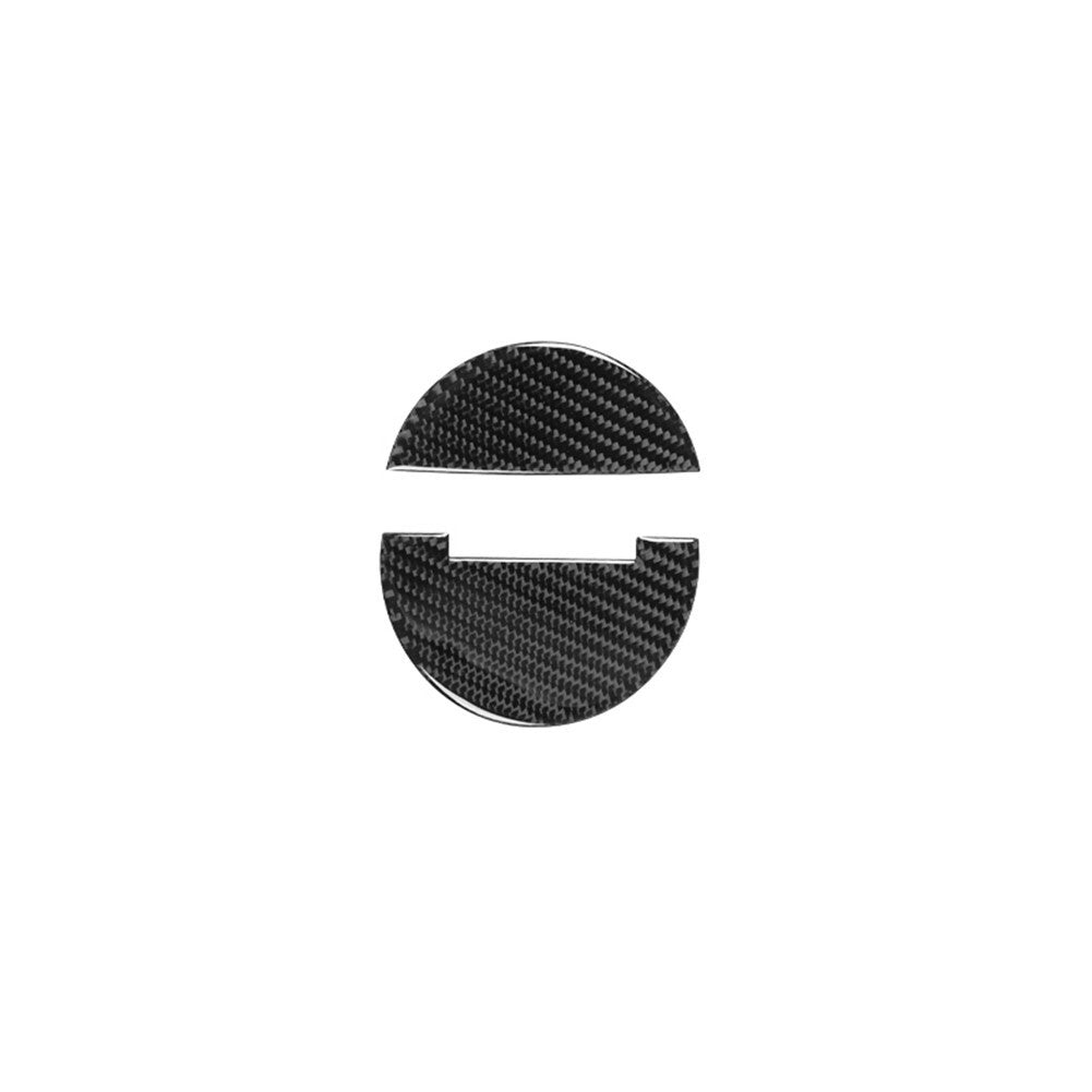 2Pcs Carbon Fiber Steering Wheel Panel Trim for Chevrolet Camaro 2010-2015