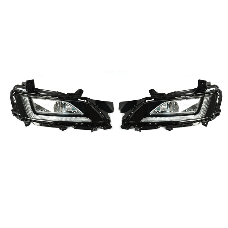 Pair of front bumper fog lights and daytime running lights suitable for 2019-2020 for Hyundai for Tucson .
