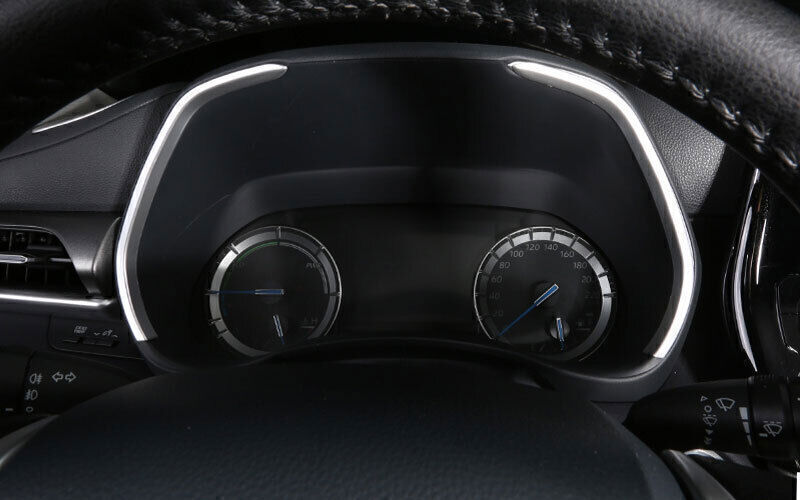 for Toyota Highlander 2020-2023 Matte Silver Speedometer Odometer Strip Trim