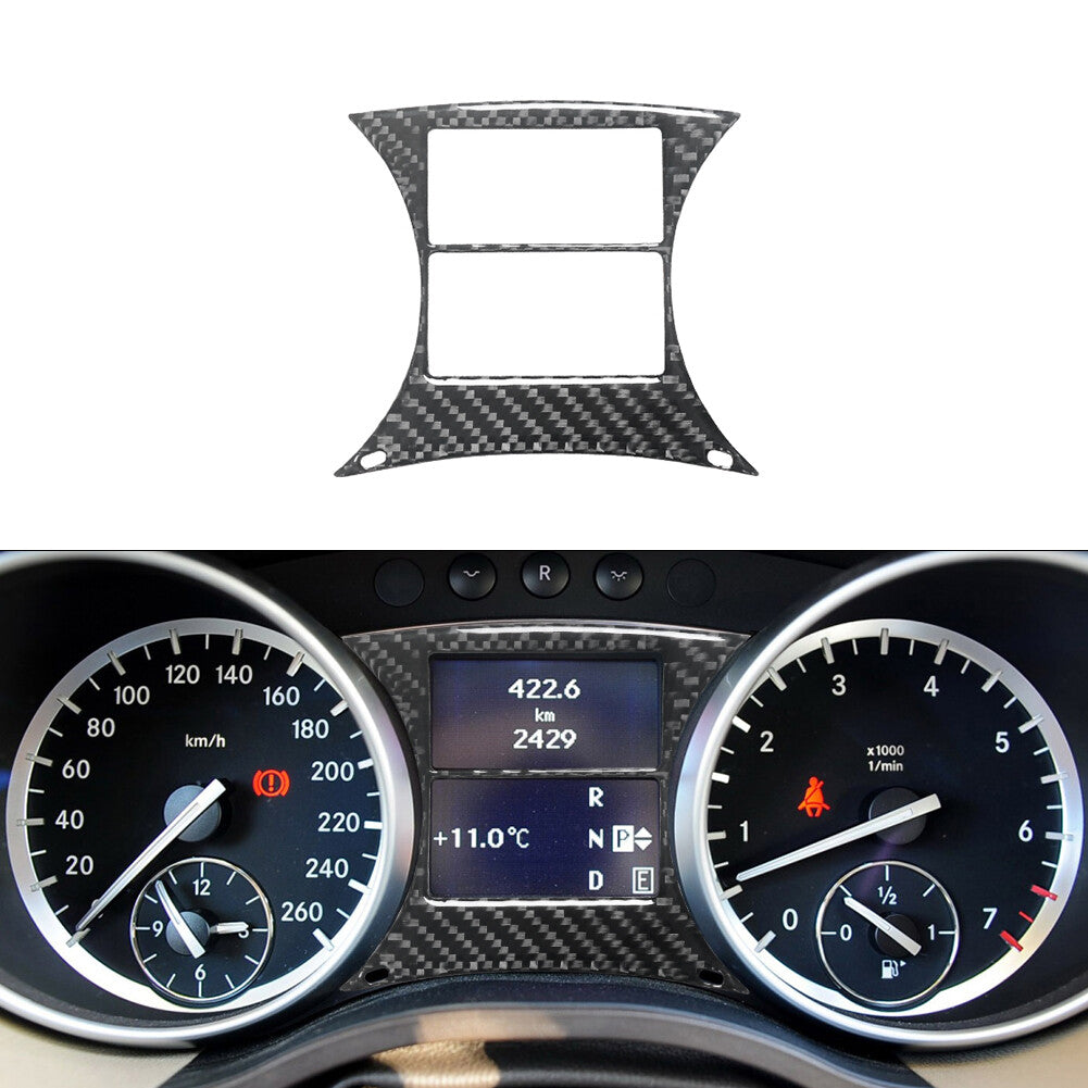 for Mercedes R-Class 2009-2012 Speedometer Display Trim Cover Decor Carbon Fiber