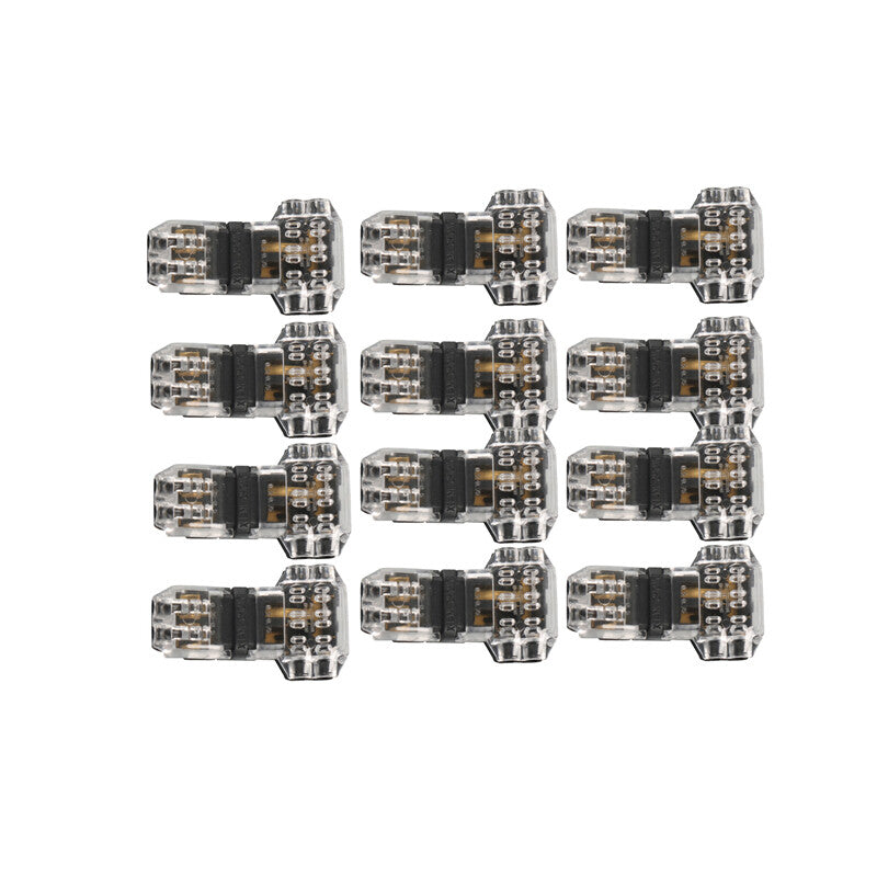12-Piece Pack of T-Type Faucet Wire Connectors, 3-Way T-Type Solderless Wireless Stripping Parts