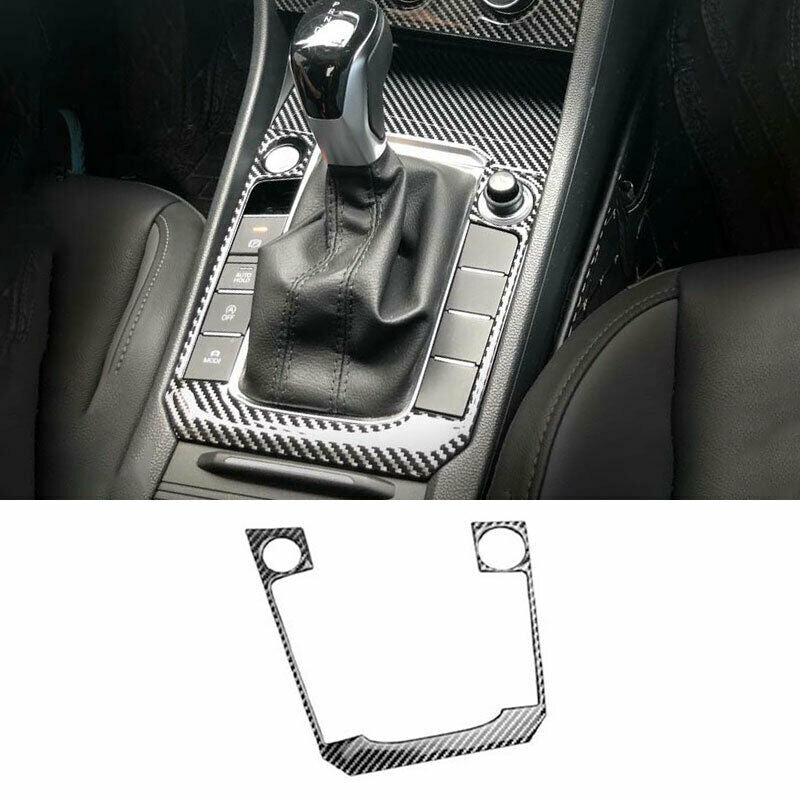 for Volkswagen for Jetta Mk7 19-2022 Real Carbon Fiber Console Gear Shift Frame Trim