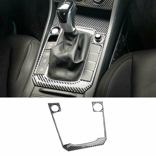 for Volkswagen for Jetta Mk7 19-2022 Real Carbon Fiber Console Gear Shift Frame Trim