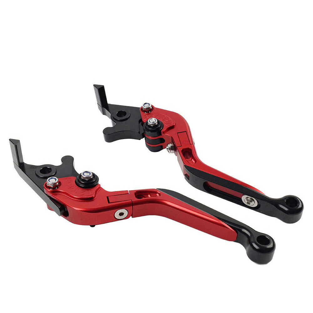 Red Folding Extendable Brake Clutch Levers for BMW S1000RR 2010-2014 S1000R 2014