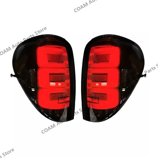 A pair of LED taillights and brake lights for Mitsubishi L200 Triton 2005-2014 (smoked)