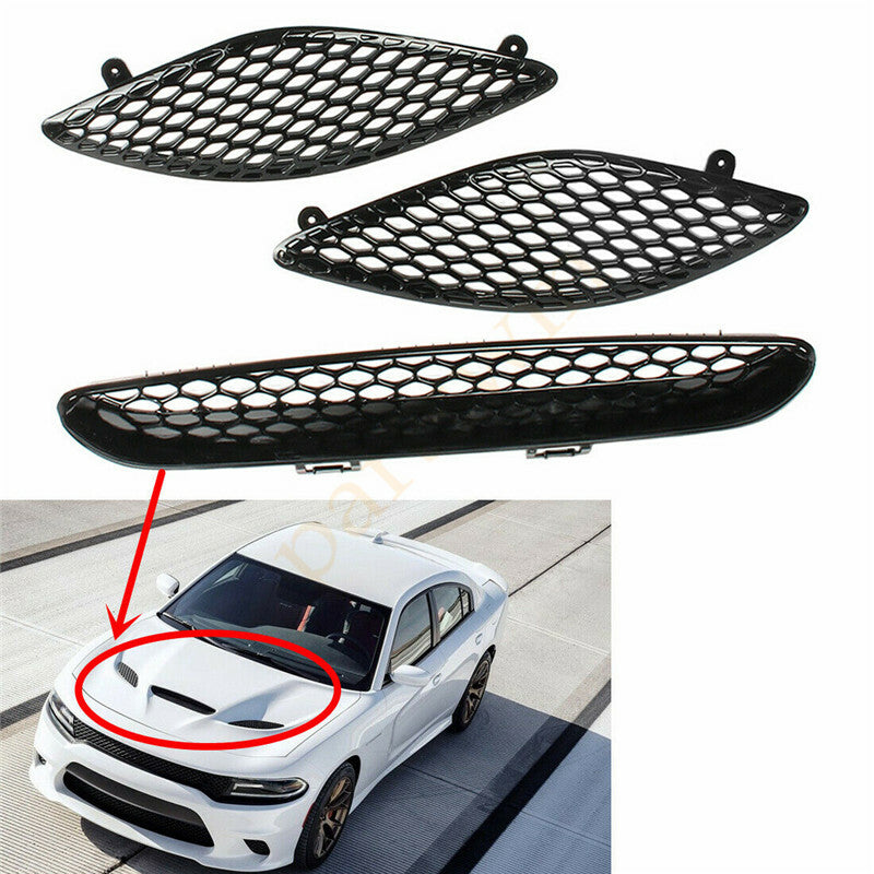 Bonnet front grille cover fits for Dodge SRT Hellcat charger 2015-2020