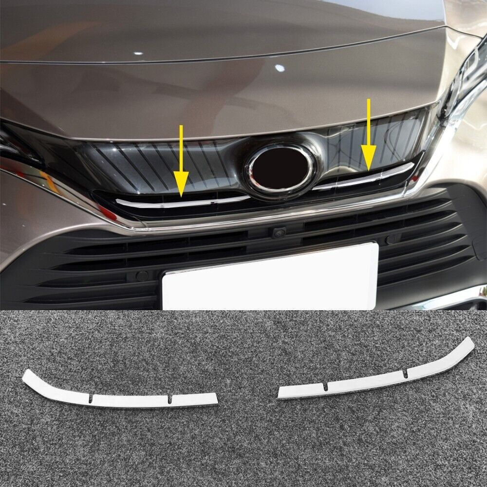 Chrome Front Upper Grille Central Strips Trim For 2020-2023 for Toyota Harrier Venza
