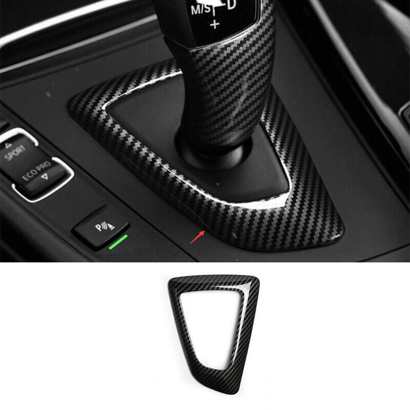for BMW 5 Series 2011-2016 ABS Carbon Fiber Middle Console Gear Shift Frame Trim