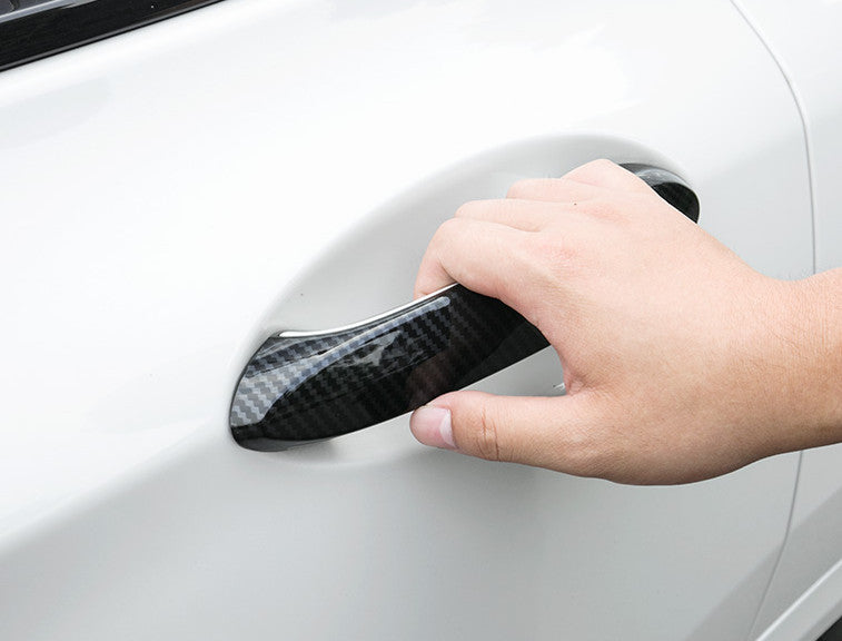Exterior Outside Door Handle Cover Trim for BMW 3-Series 2019-2023 Carbon Fiber