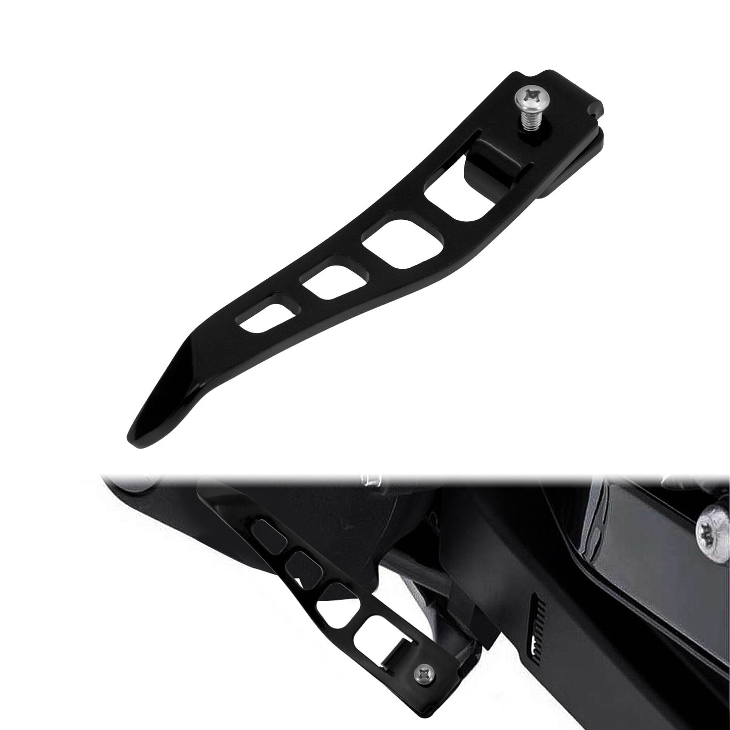 Black Stand Kickstand Extension for Harley Dyna Fat Bob Super Glide 1993-2017