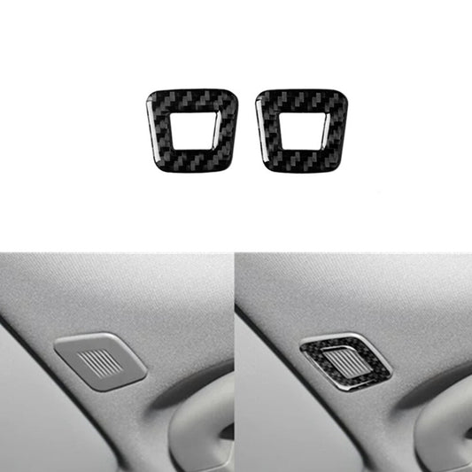 Carbon Fiber Speaker Audio Surround Cover Trim for Alfa Romeo Giulia 2017-2019