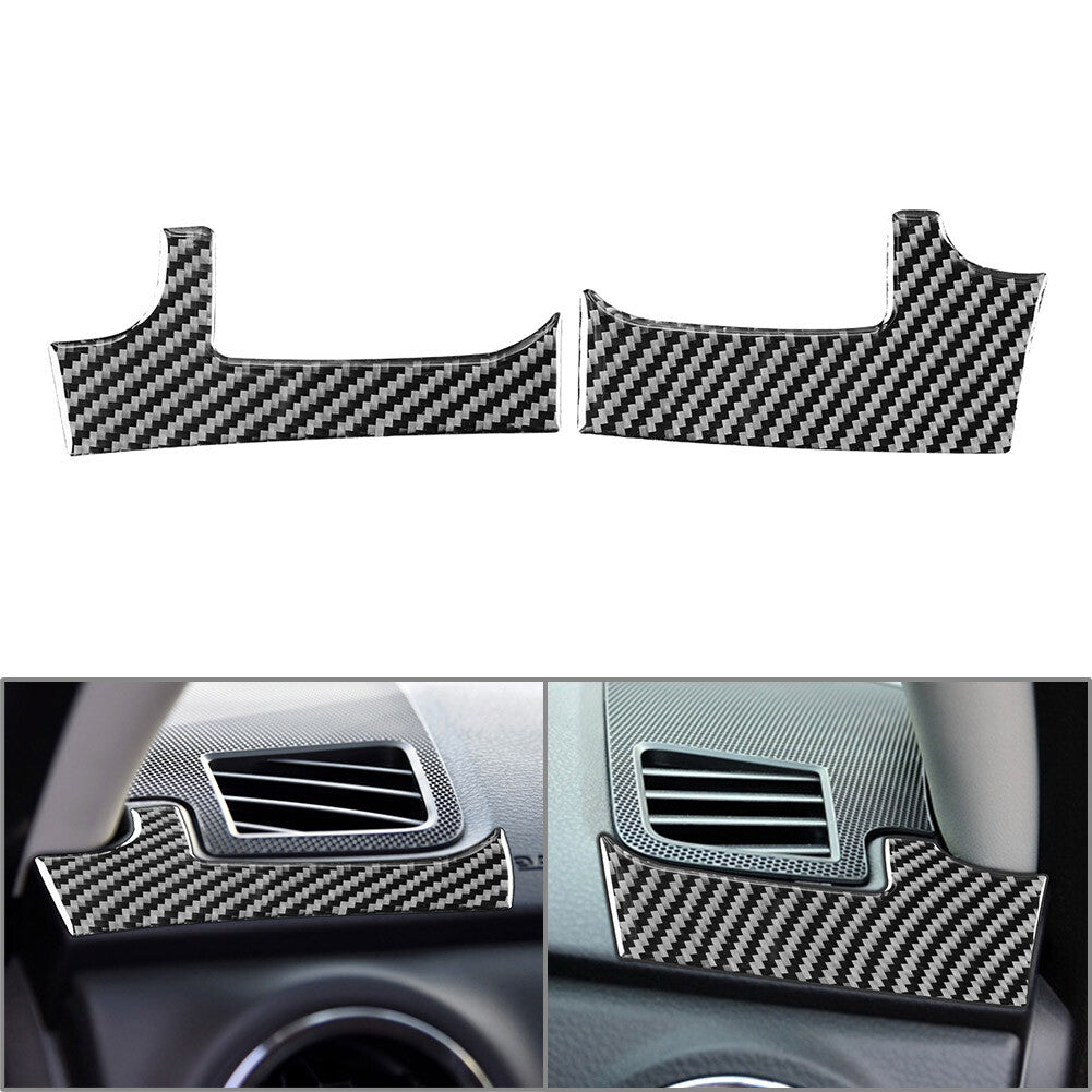 RHD Carbon Fiber Dashboard Air Outlet Cover Trim Fit for Toyota Tundra 2014-2021