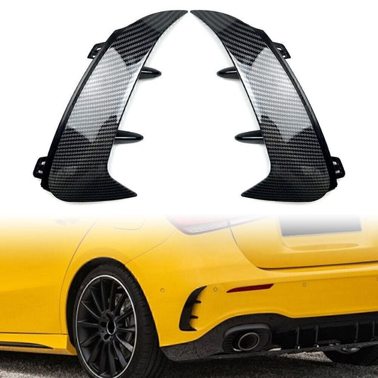 Rear Bumper Splitter Spoiler Canard Air Vent For 2018-2022 for Mercedes-Benz A-class