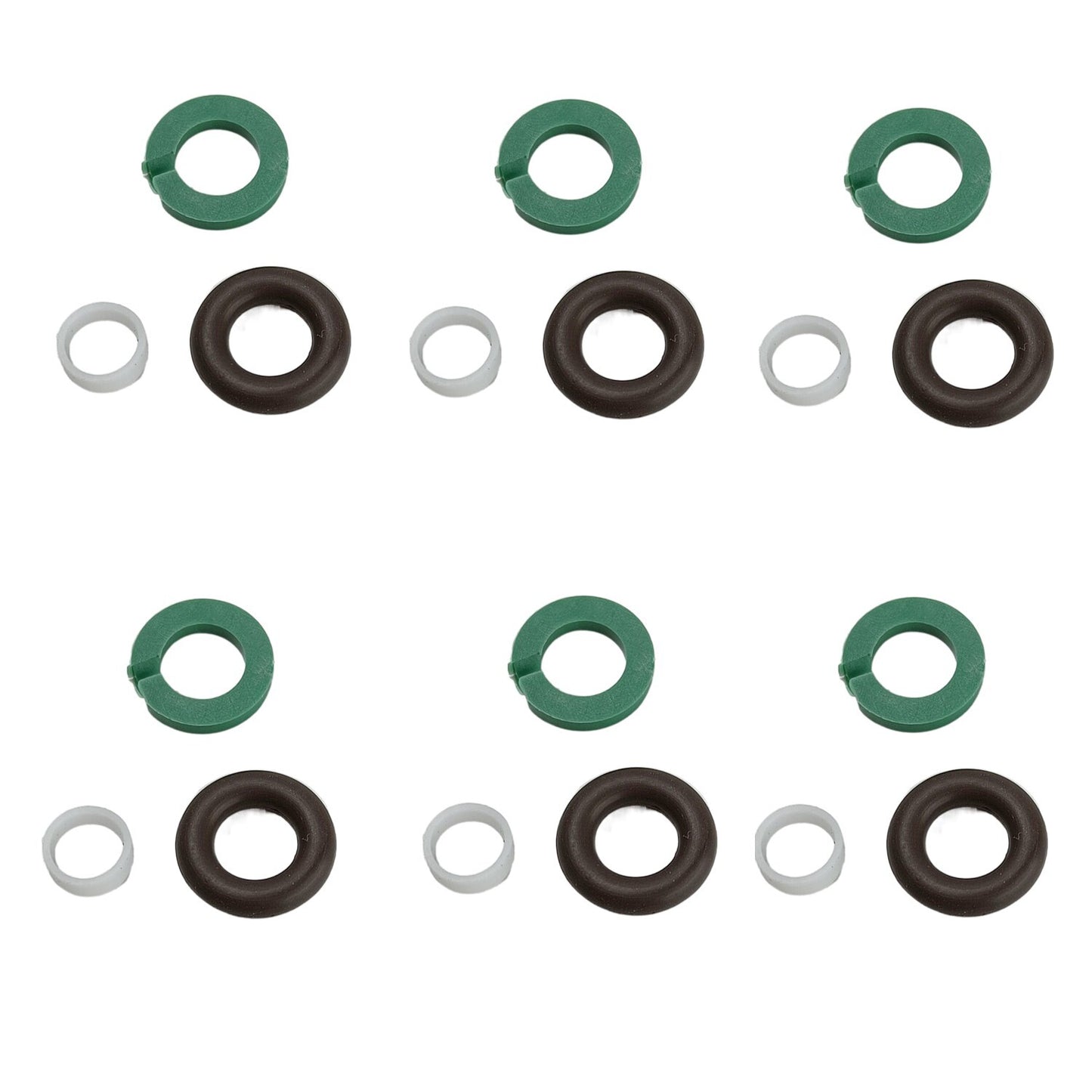 6x Fuel Injector O-Ring Seal Repair Kit Fit for VW Touareg for AUDI A6 Q5 06E998907E