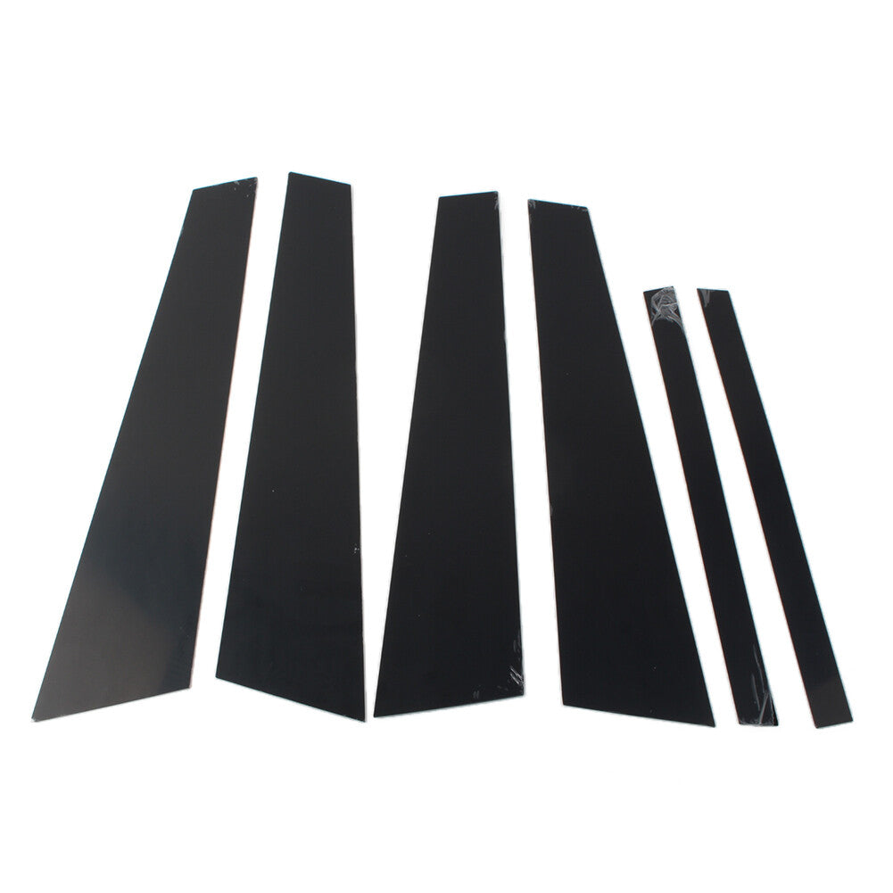 Glossy Black Set Pillar Posts Door Window Trim for BMW 5 Series F10 2011-2017