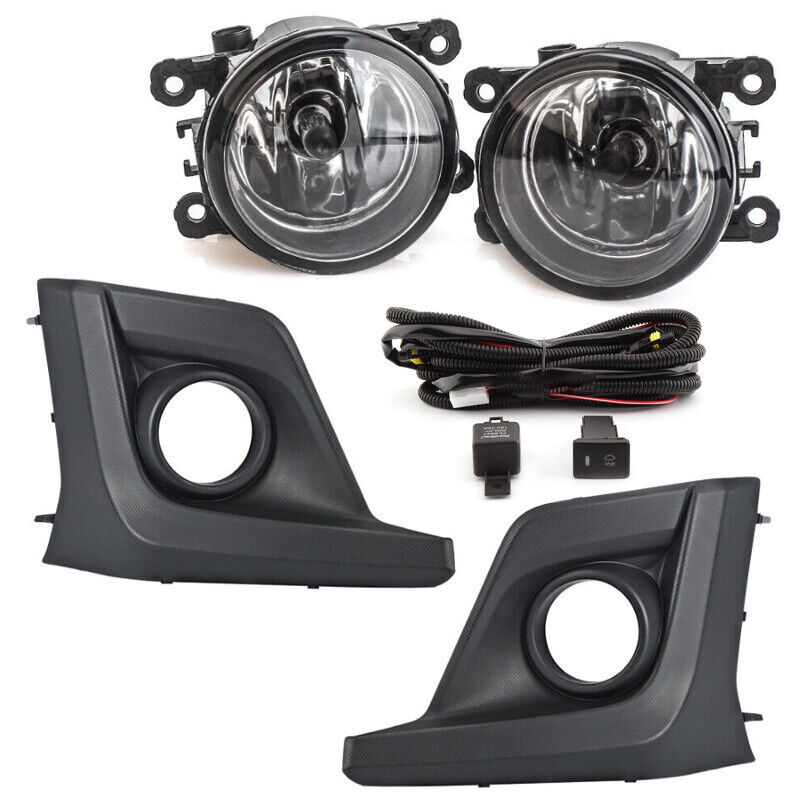 Set Fog Light Driving Lamp Cover Bezel Wiring Kit For 2018-20 for Subaru Crosstrek