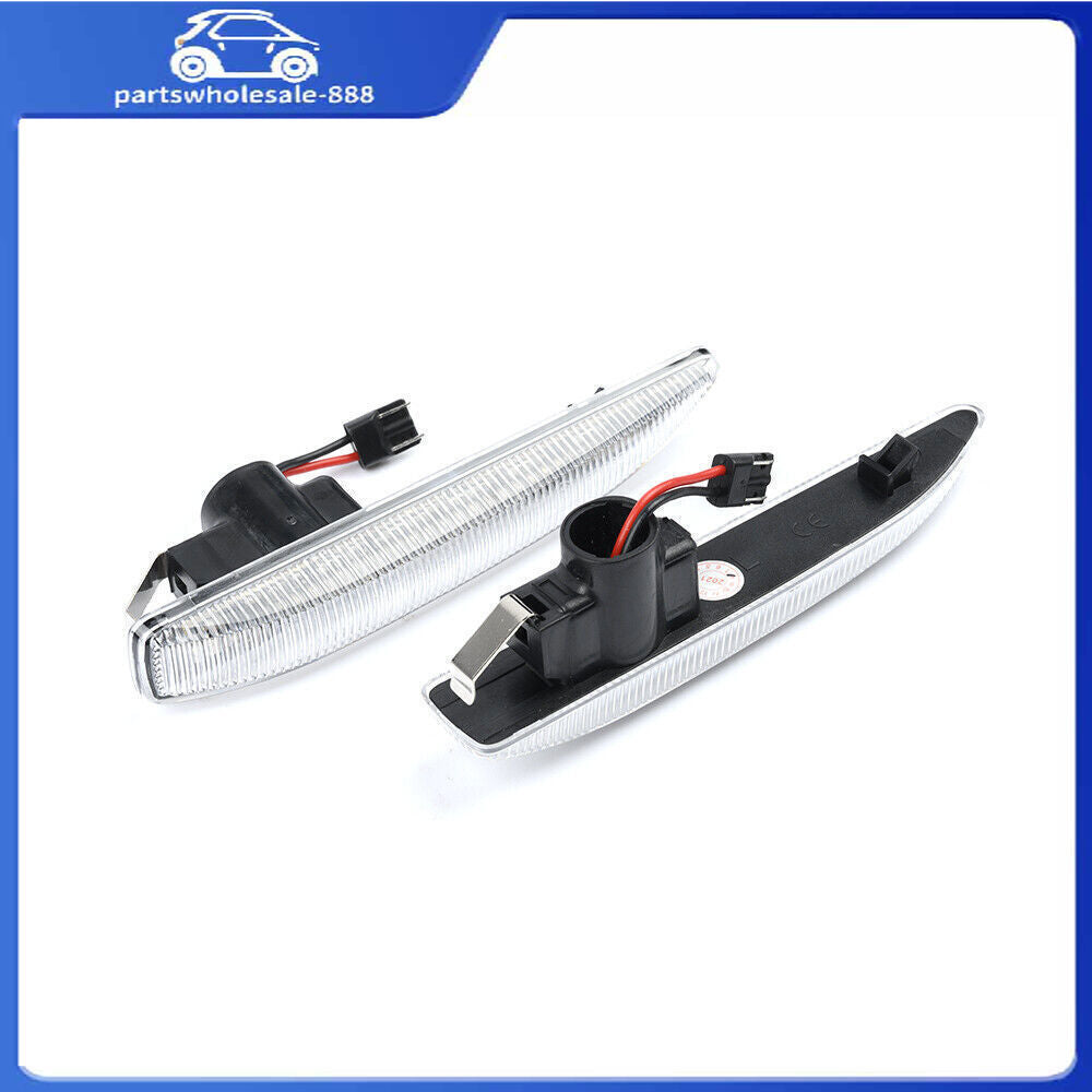 For 2002-08 for BMW E65 E66 745i 750i 760i LED Front Side Marker Signal Lights Clear