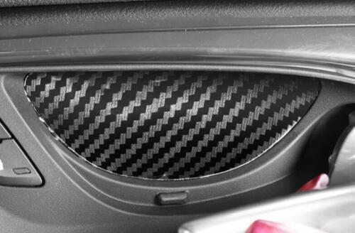 Fit for Cadillac ATS 2014-17 Carbon Fiber Look Interior Door Bowl Cover Trim 4P