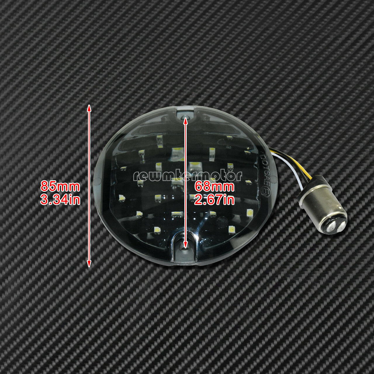 1157 LED Flat Style Amber Turn Signal Running Light Fit for Harley Touring FLHR