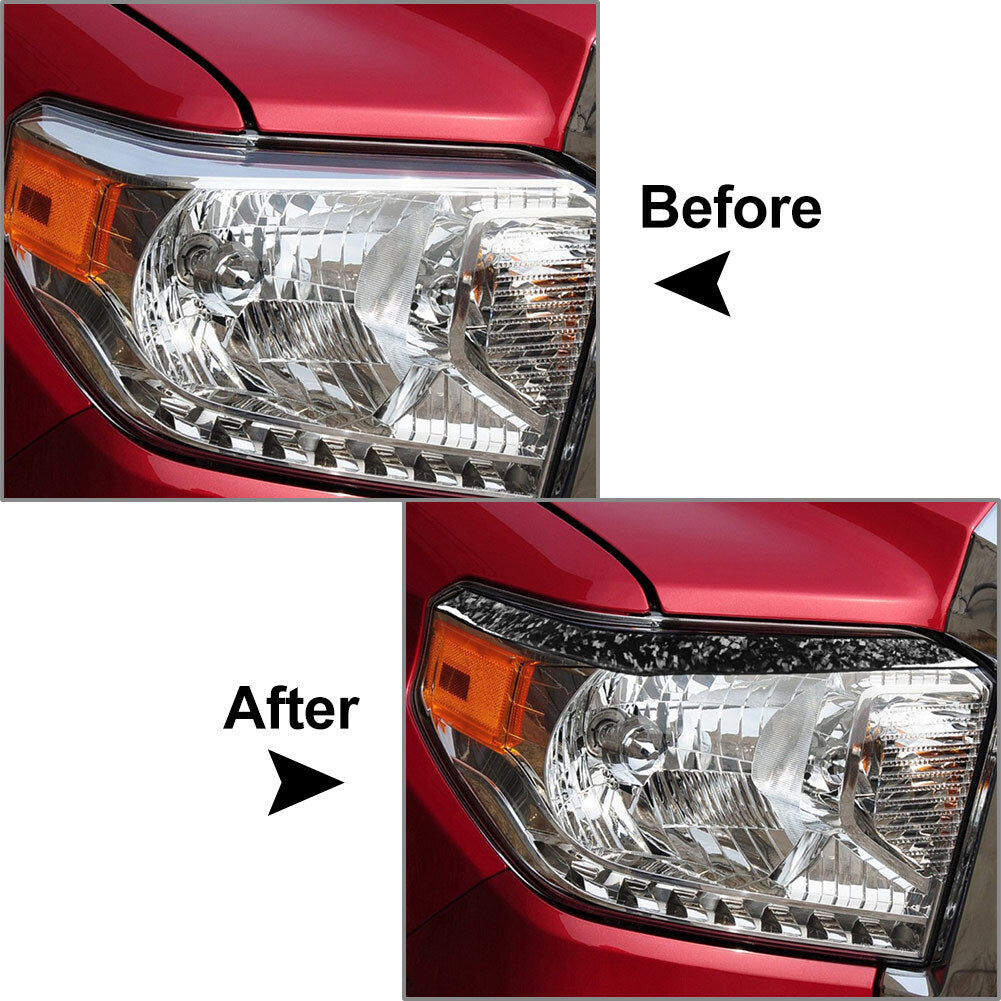 Headlight Eyebrow Eyelid Cover for Toyota Tundra 2014-2021