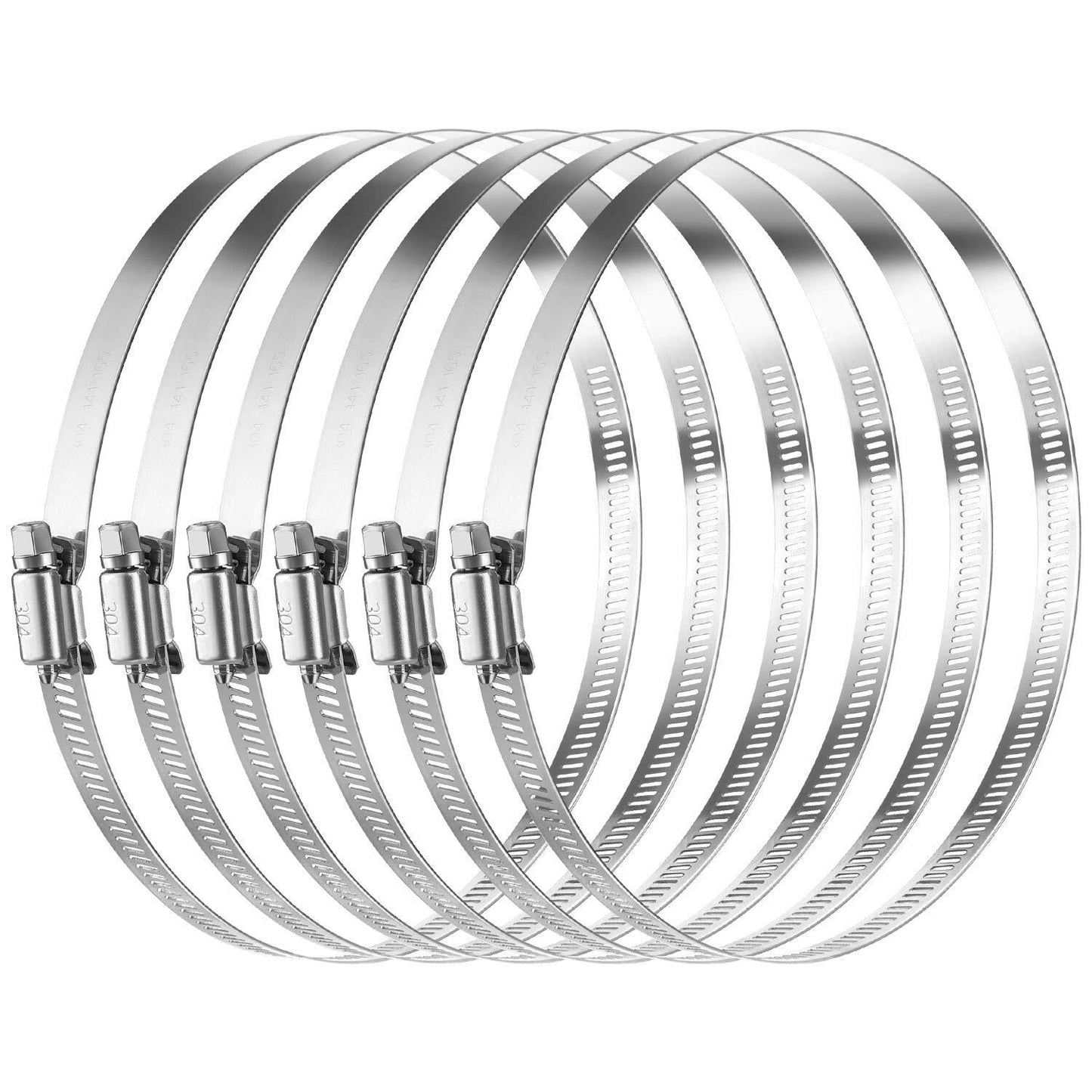 6-inch Adjustable Tube Clamp Hose Clamp Tube Clamp Tracheal Clamp Worm Drive