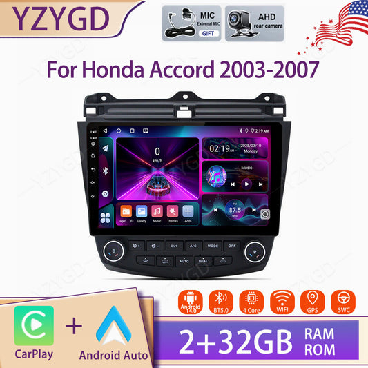 Apple CarPlay for Honda for Accord 2003-2007 Stereo Android Car Radio GPS Screen BT