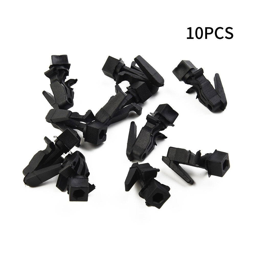 10 PCS/Set Car Bumper Grille Retainer Fastener Clips for Nissan Black Plastic