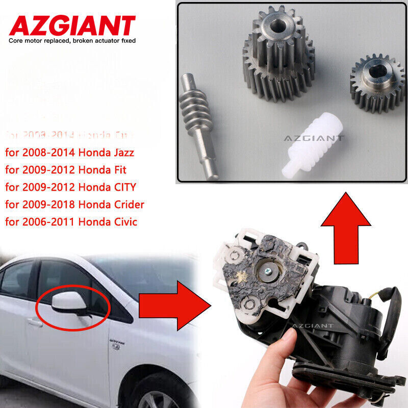Side mirror folding motor gear kit for 2006-2011 for Honda Civics.