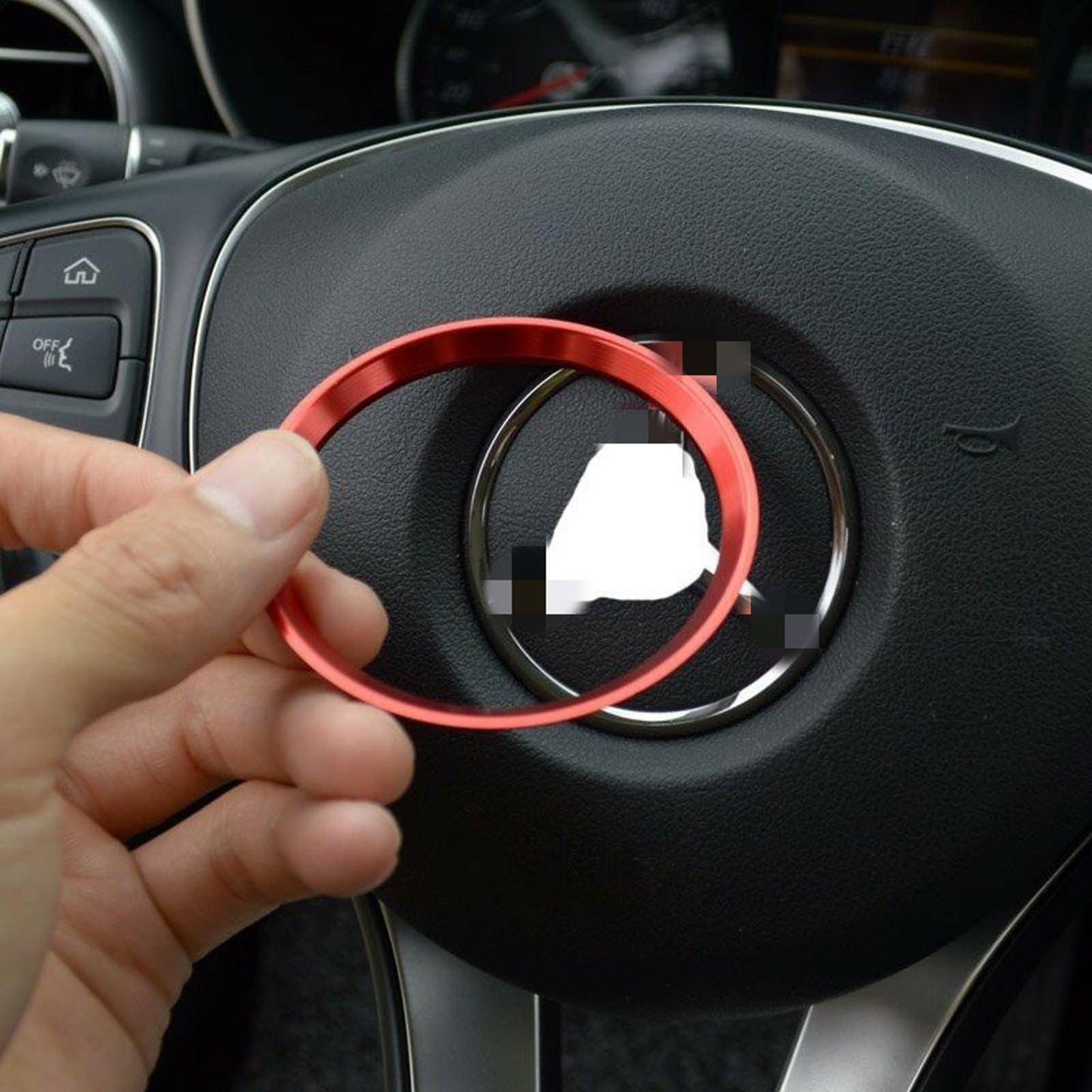 Steering Wheel Decoration Ring Trim For 2017-2018 for Benz GLA GLC Class E Class A