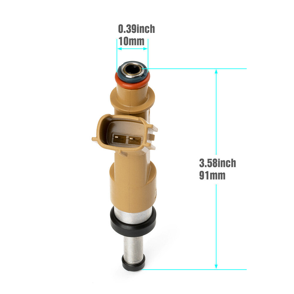 4x 23250-0T020 fuel injectors are suitable for Toyota for Corolla Matrix for Pontiac for Scion 09-19 1.8L