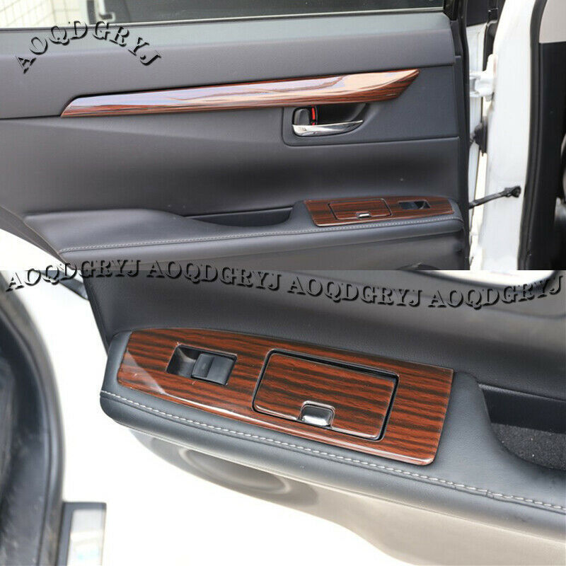 for Lexus ES200 250 300H 2013-2017 Interior Wood Grain Dash Trim Decor Kit Set