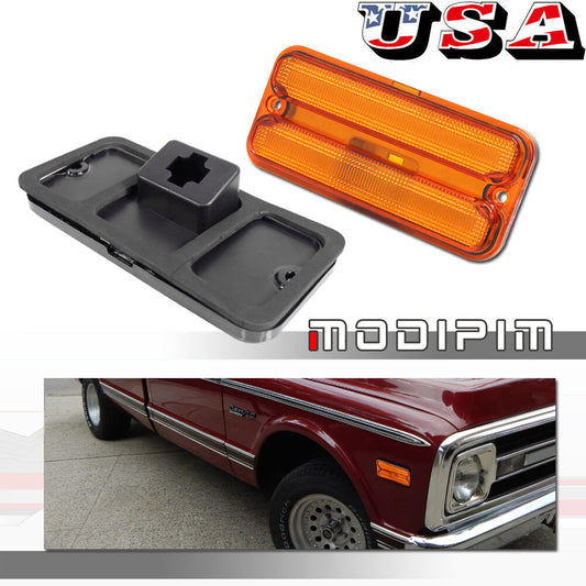 Suitable for Chevrolet C10 for GMC pickup trucks (sizes 68-72) with LED side markers and turn signals. Amber for Chevrolet color.