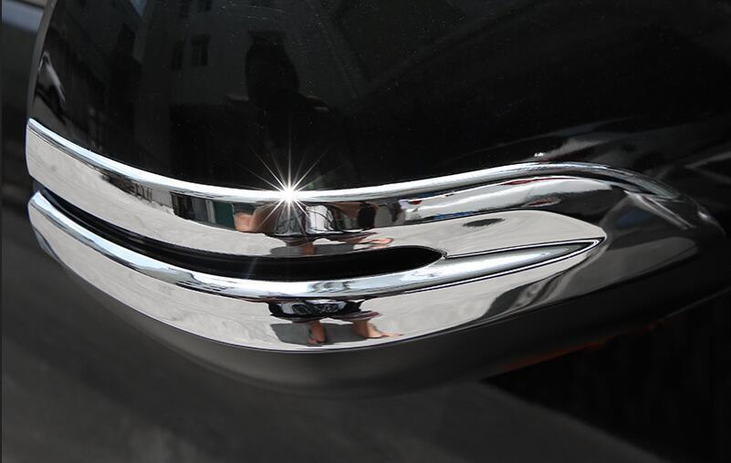 Chrome Outer Rear View Side Mirror Strips Trim 2X for Honda CRV CR-V 2012-2016