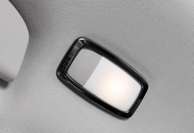 Fit for Infiniti Q50 2014-2023 Black Titanium Rear Reading Light Cover Trim 2PCS