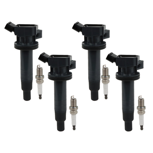 4x Ignition Coils + 4x Iridium Spark Plugs for Corolla for Toyota Matrix Celica00-08