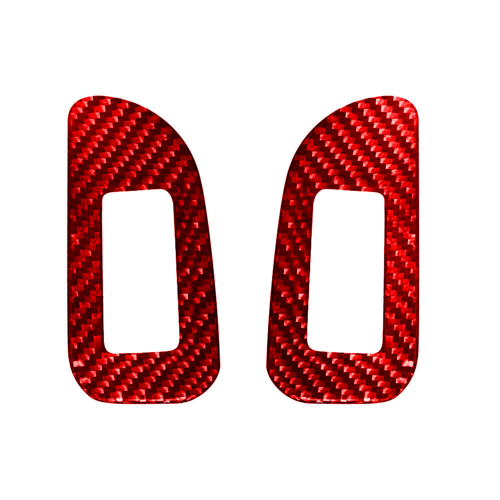 Red Carbon Fiber Rear Door Control Inner Frame Cover for Chrysler 200 2011-2014