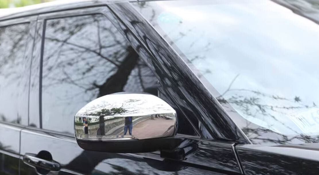 For LR for Range Rover Velar 2018-23 Chrome Rear Side View Mirror Cap Cover Trim 2X
