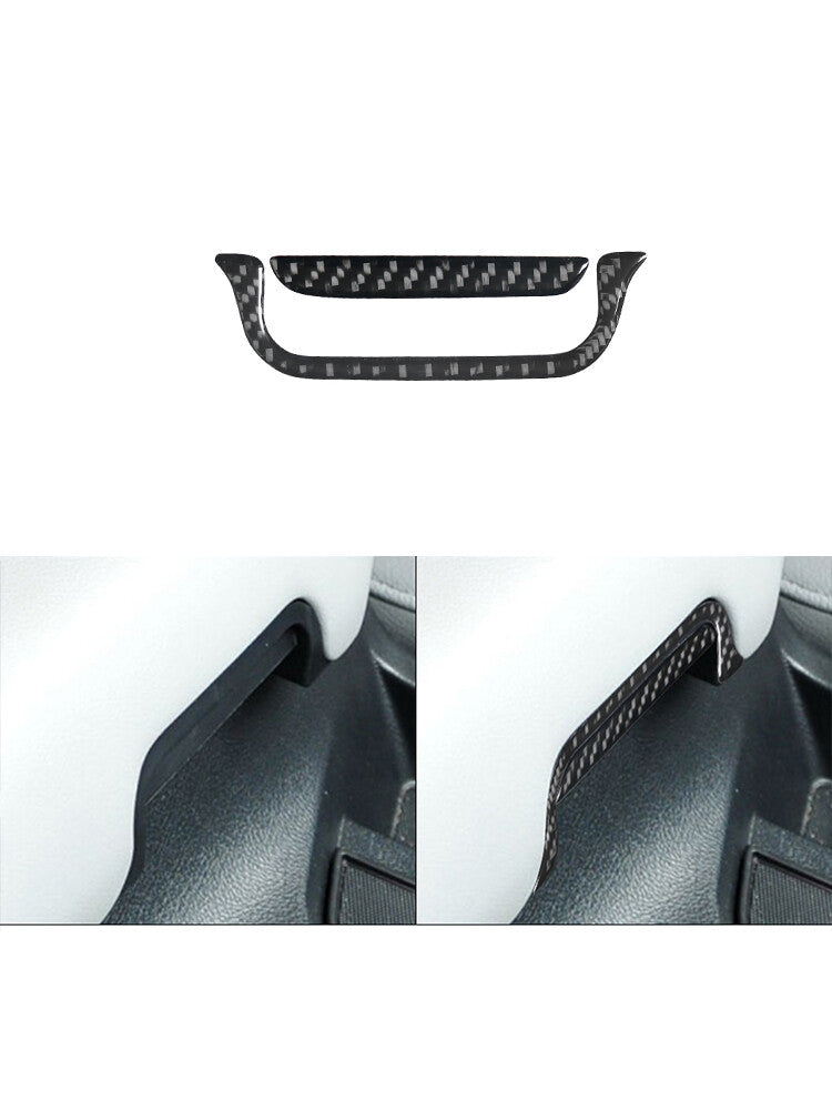 2Pcs Armrest Switch Panel Trim Cover Carbon Fibre for Toyota Tundra 2007-2013