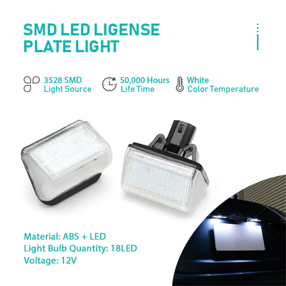 2 Rear LED Number License Plate Light Lamps for Mazda 6 2002-2008 /CX7 2007-2012