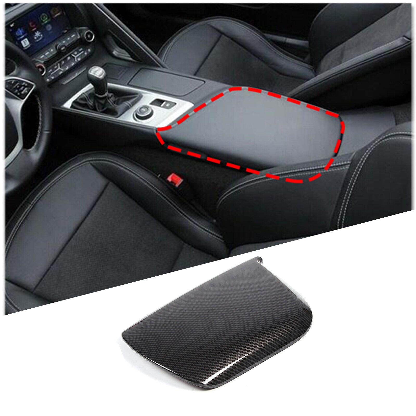 Black dashboard storage tray with phone holder for Toyota Tenderloin 07-21
