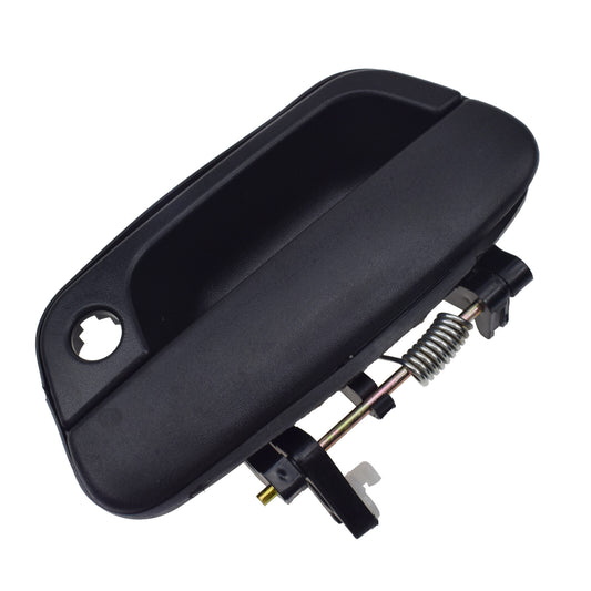 Black front left exterior door handle, model number 95964943, for Chevrolet Spark 2013-2015.