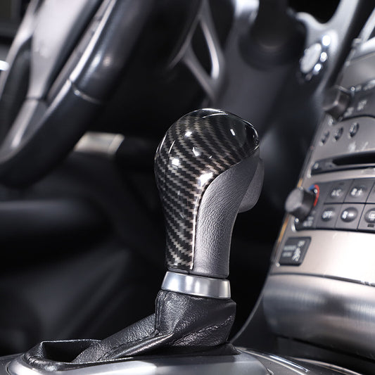 ABS Carbon Fiber Gear Shift Knob Trim Cover for Infiniti G25 G35 G37 2007-2013