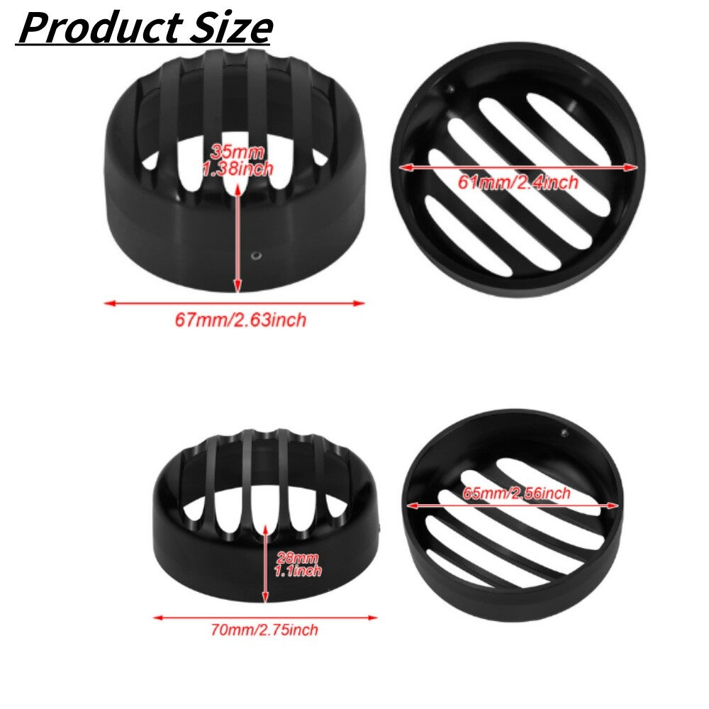 Motorcycle Black Front Rear Turn Signal Grill Bezel Cover for Harley Sportster