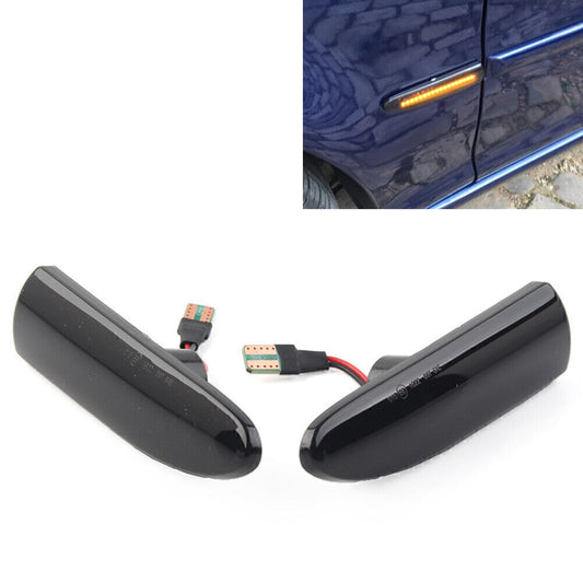for Jaguar X-Type 2002 2003-2009 2pcs Dynamic LED Side Marker Indicator Light