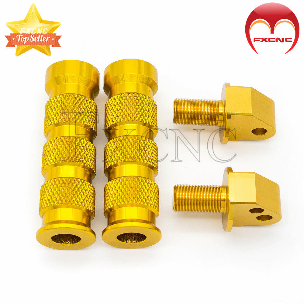 Suitable for GSXR600, GSXR750/1000, GSX1300R Hayabusa CNC rear rest foot spikes and gear pads.