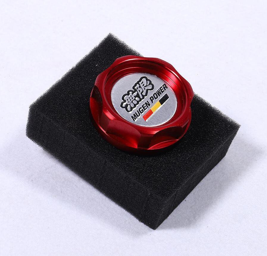 Suitable for Mugen engine oil filler radiator cap, red, suitable for Honda for Acura .